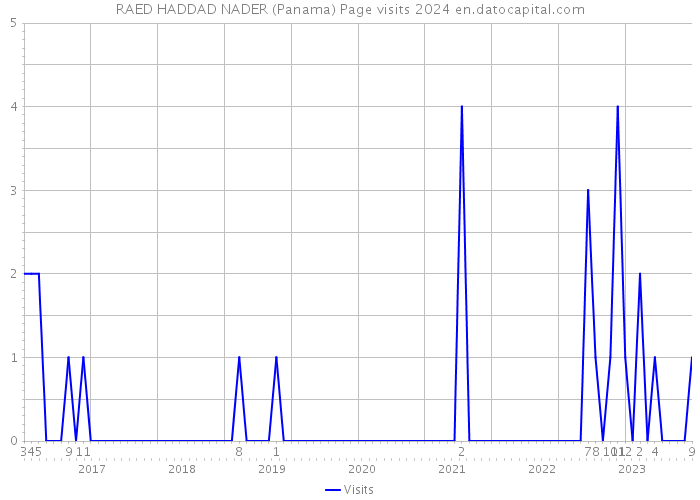 RAED HADDAD NADER (Panama) Page visits 2024 