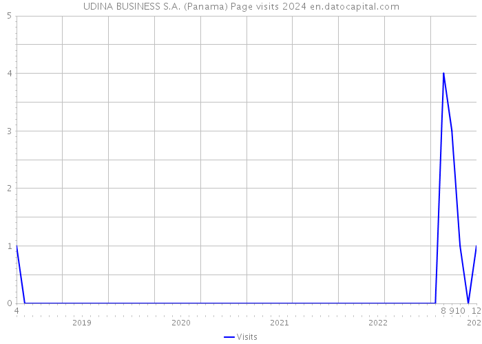 UDINA BUSINESS S.A. (Panama) Page visits 2024 