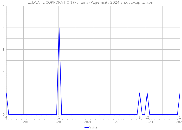 LUDGATE CORPORATION (Panama) Page visits 2024 