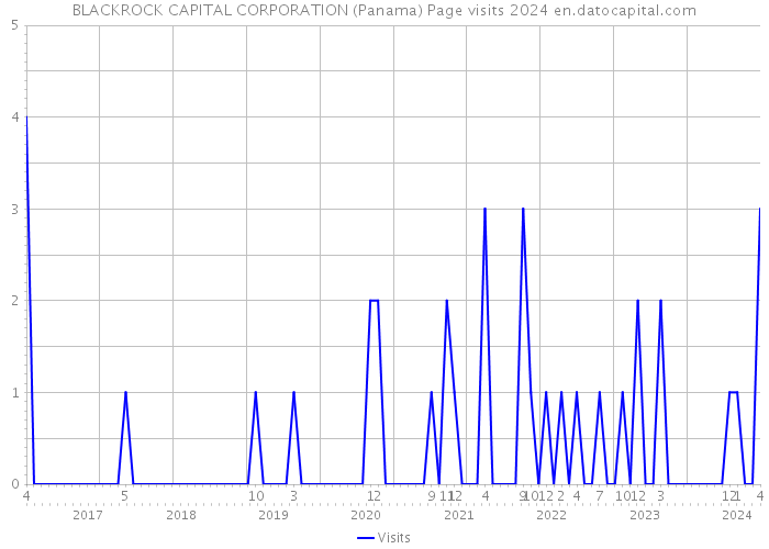 BLACKROCK CAPITAL CORPORATION (Panama) Page visits 2024 