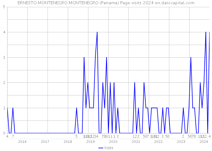 ERNESTO MONTENEGRO MONTENEGRO (Panama) Page visits 2024 