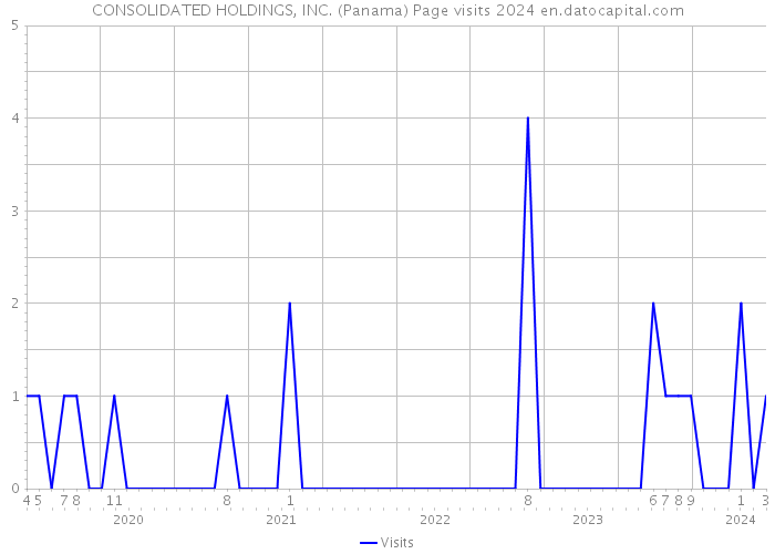 CONSOLIDATED HOLDINGS, INC. (Panama) Page visits 2024 