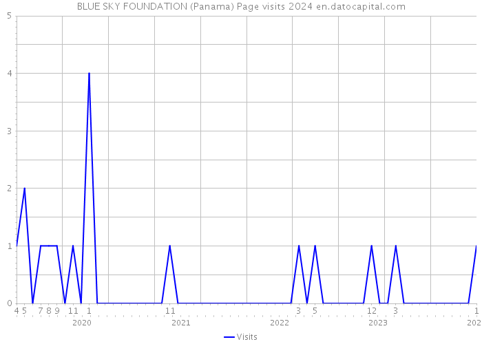 BLUE SKY FOUNDATION (Panama) Page visits 2024 