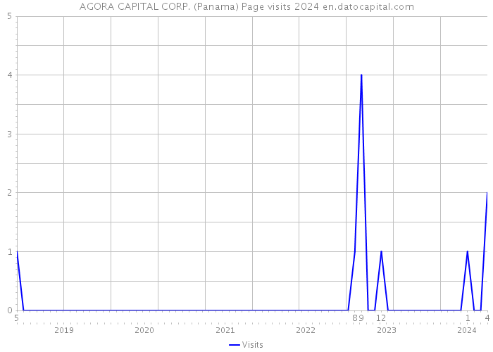 AGORA CAPITAL CORP. (Panama) Page visits 2024 
