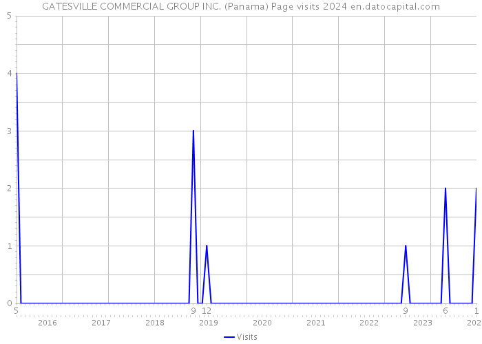 GATESVILLE COMMERCIAL GROUP INC. (Panama) Page visits 2024 