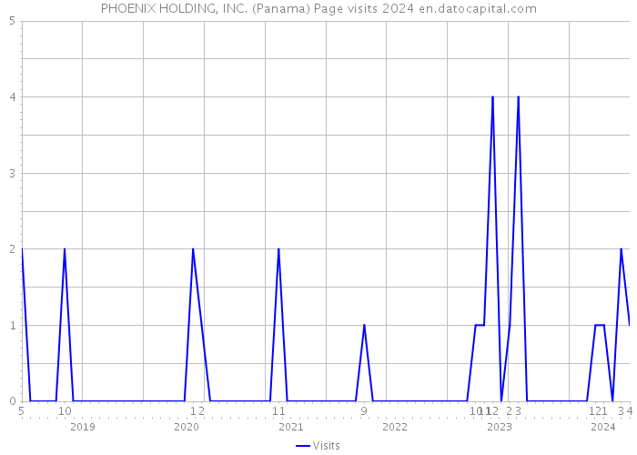 PHOENIX HOLDING, INC. (Panama) Page visits 2024 