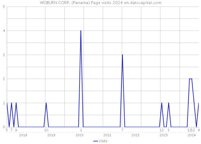 WOBURN CORP. (Panama) Page visits 2024 