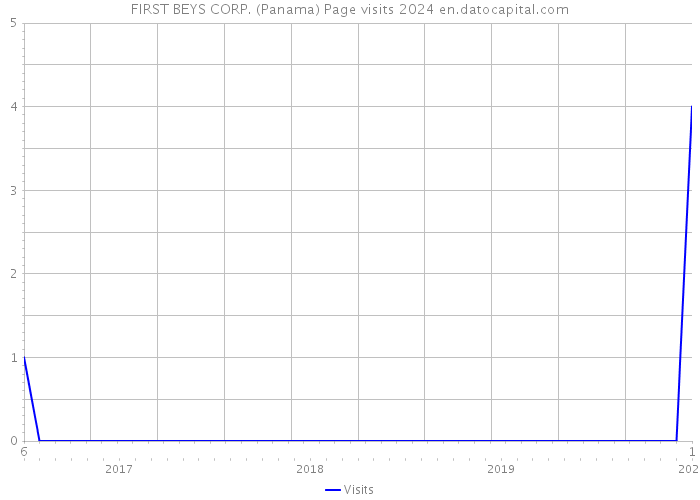 FIRST BEYS CORP. (Panama) Page visits 2024 