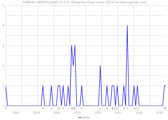 YAMASA NEW PULSAR V2 S.A. (Panama) Page visits 2024 