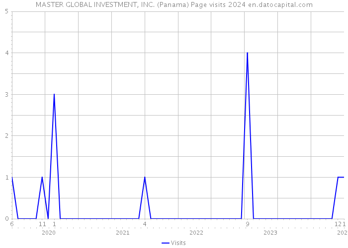 MASTER GLOBAL INVESTMENT, INC. (Panama) Page visits 2024 