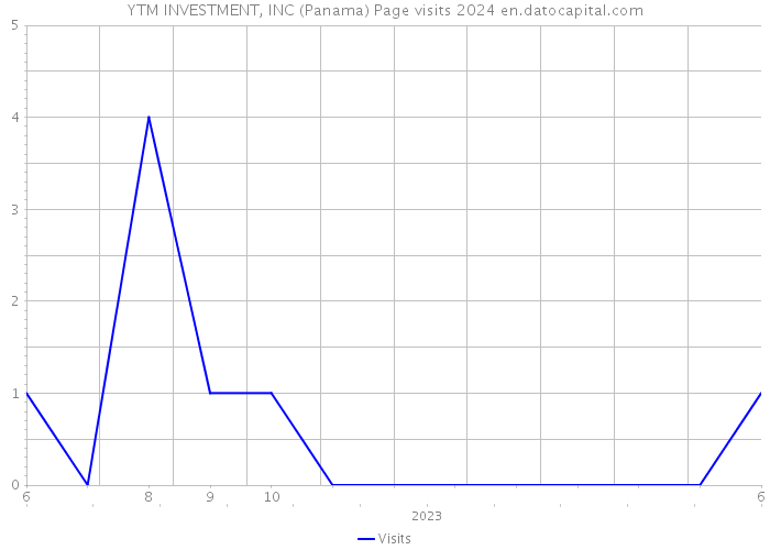 YTM INVESTMENT, INC (Panama) Page visits 2024 
