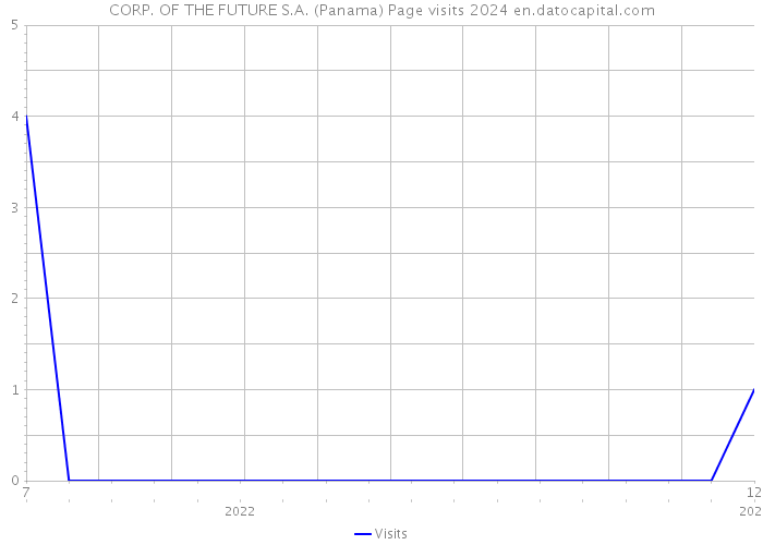CORP. OF THE FUTURE S.A. (Panama) Page visits 2024 