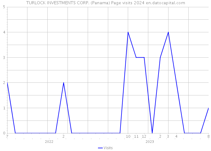 TURLOCK INVESTMENTS CORP. (Panama) Page visits 2024 