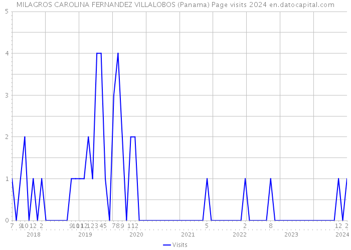 MILAGROS CAROLINA FERNANDEZ VILLALOBOS (Panama) Page visits 2024 