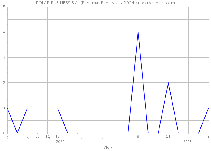 POLAR BUSINESS S.A. (Panama) Page visits 2024 