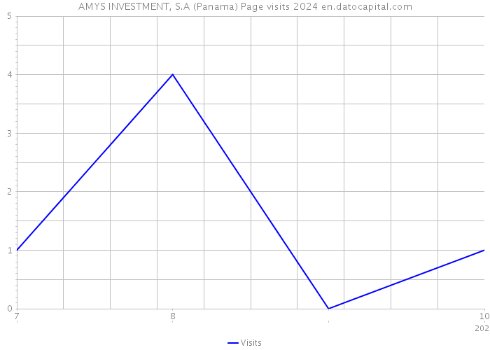 AMYS INVESTMENT, S.A (Panama) Page visits 2024 