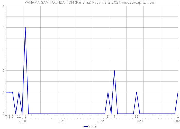 PANAMA SAM FOUNDATION (Panama) Page visits 2024 