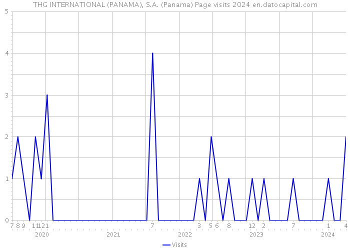 THG INTERNATIONAL (PANAMA), S.A. (Panama) Page visits 2024 