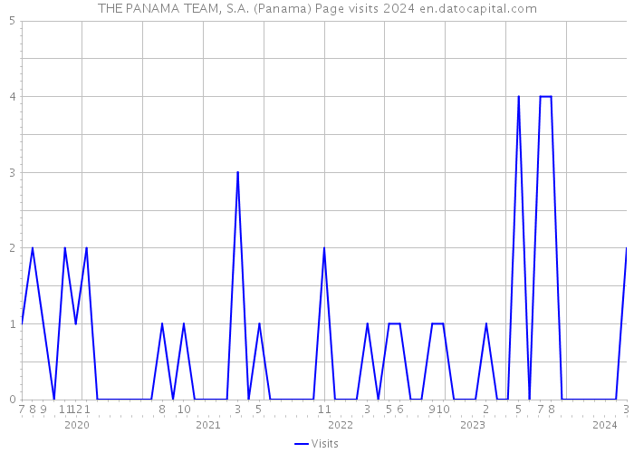THE PANAMA TEAM, S.A. (Panama) Page visits 2024 