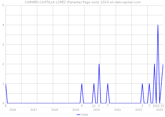 CARMEN CASTILLA LOPEZ (Panama) Page visits 2024 