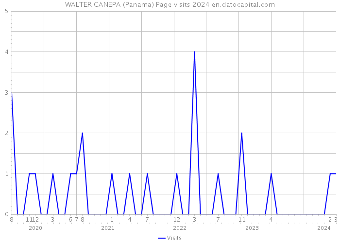 WALTER CANEPA (Panama) Page visits 2024 