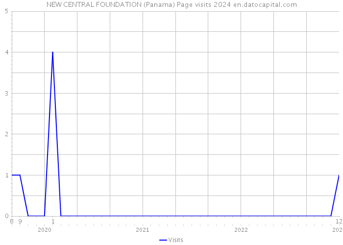 NEW CENTRAL FOUNDATION (Panama) Page visits 2024 