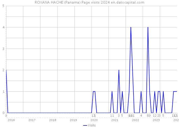 ROXANA HACHE (Panama) Page visits 2024 