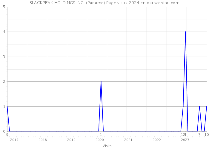 BLACKPEAK HOLDINGS INC. (Panama) Page visits 2024 