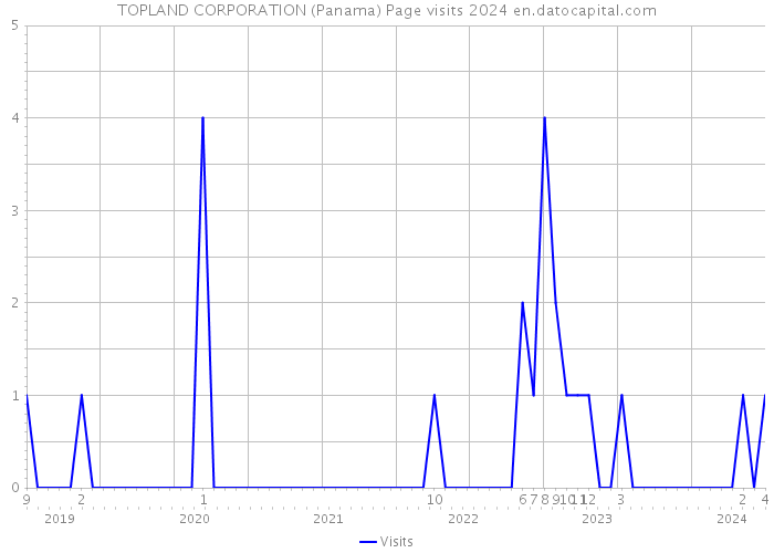 TOPLAND CORPORATION (Panama) Page visits 2024 