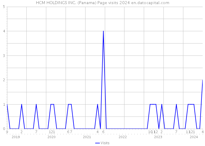 HCM HOLDINGS INC. (Panama) Page visits 2024 