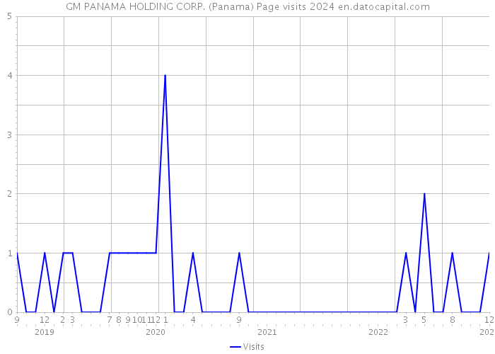 GM PANAMA HOLDING CORP. (Panama) Page visits 2024 
