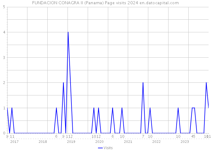 FUNDACION CONAGRA II (Panama) Page visits 2024 
