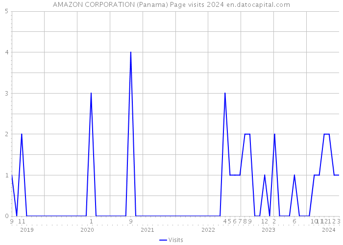 AMAZON CORPORATION (Panama) Page visits 2024 