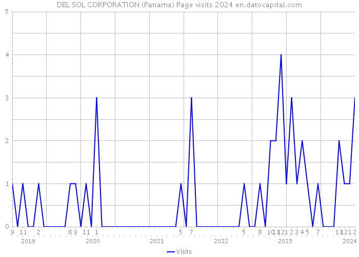DEL SOL CORPORATION (Panama) Page visits 2024 