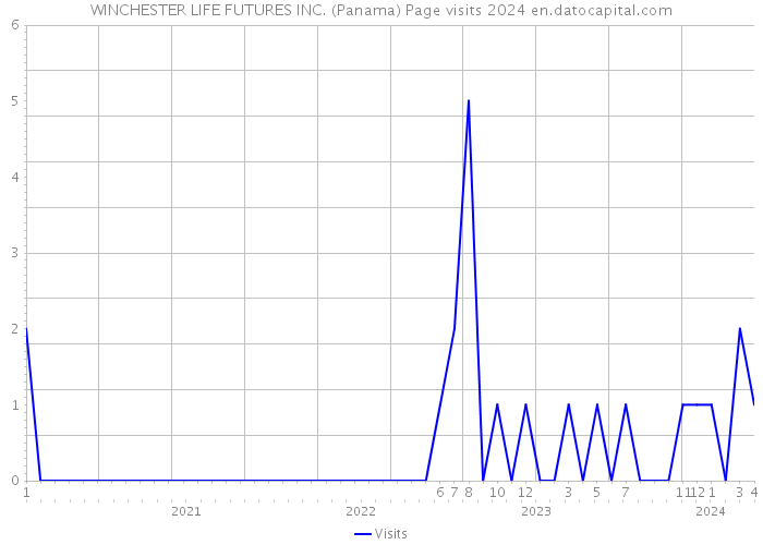 WINCHESTER LIFE FUTURES INC. (Panama) Page visits 2024 