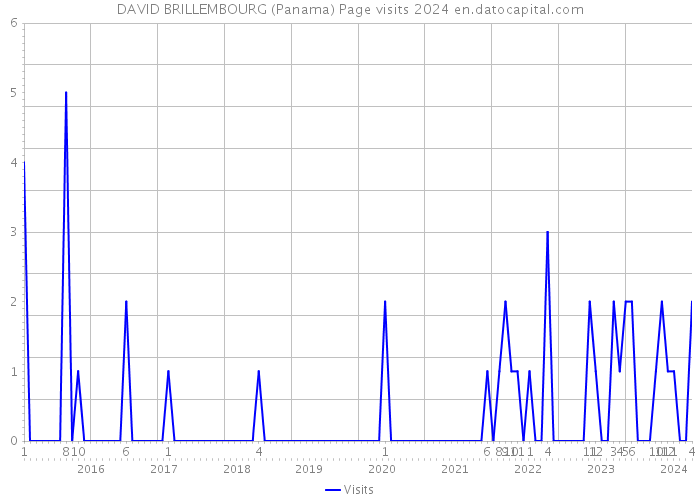 DAVID BRILLEMBOURG (Panama) Page visits 2024 