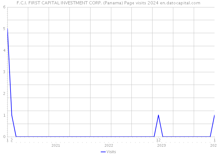 F.C.I. FIRST CAPITAL INVESTMENT CORP. (Panama) Page visits 2024 