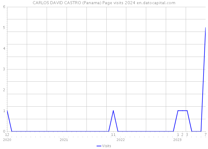 CARLOS DAVID CASTRO (Panama) Page visits 2024 