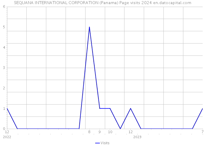SEQUANA INTERNATIONAL CORPORATION (Panama) Page visits 2024 
