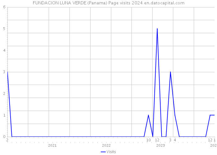 FUNDACION LUNA VERDE (Panama) Page visits 2024 