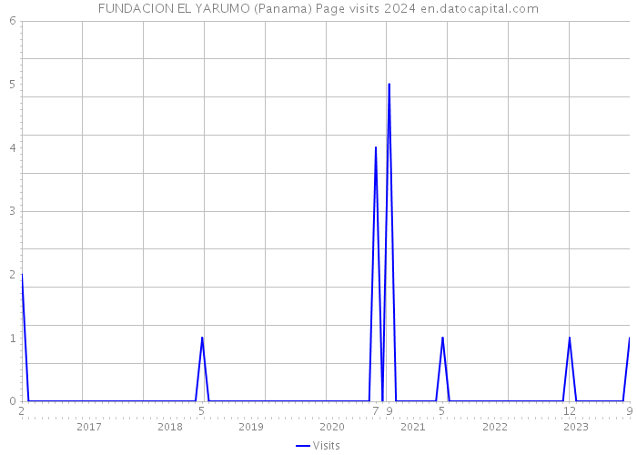 FUNDACION EL YARUMO (Panama) Page visits 2024 