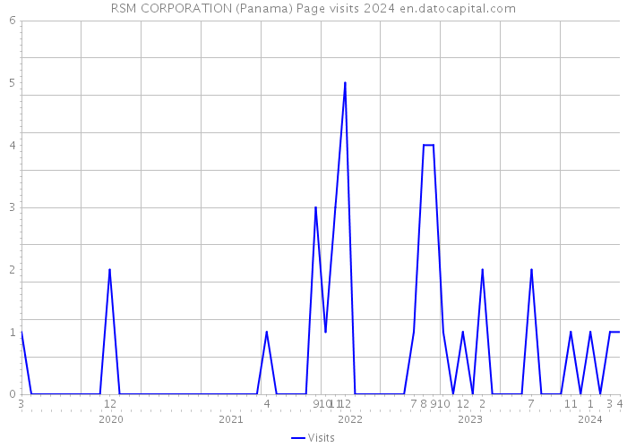 RSM CORPORATION (Panama) Page visits 2024 