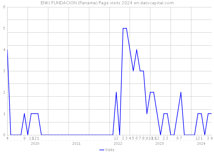 ENKI FUNDACION (Panama) Page visits 2024 
