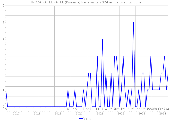 FIROZA PATEL PATEL (Panama) Page visits 2024 