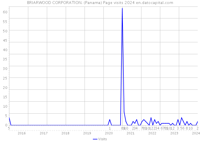BRIARWOOD CORPORATION. (Panama) Page visits 2024 