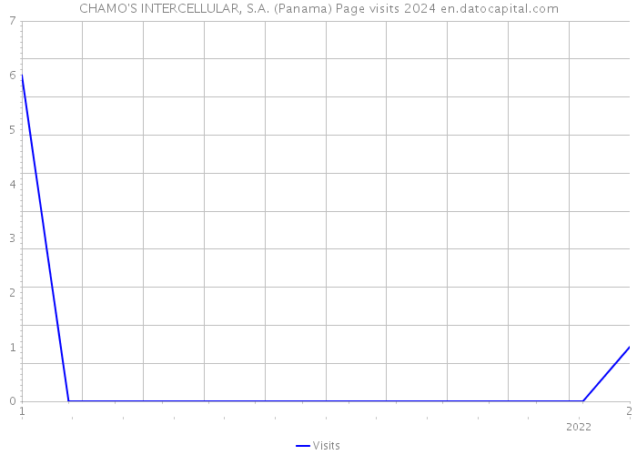 CHAMO'S INTERCELLULAR, S.A. (Panama) Page visits 2024 