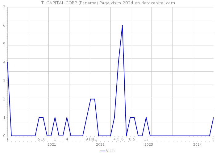 T-CAPITAL CORP (Panama) Page visits 2024 