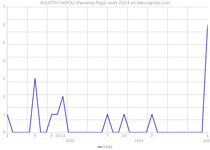 AGUSTIN NAPOLI (Panama) Page visits 2024 