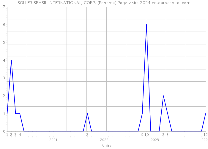 SOLLER BRASIL INTERNATIONAL, CORP. (Panama) Page visits 2024 