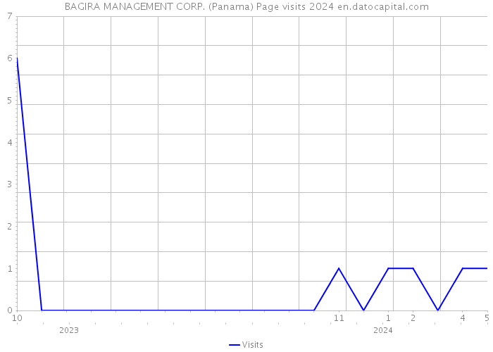 BAGIRA MANAGEMENT CORP. (Panama) Page visits 2024 